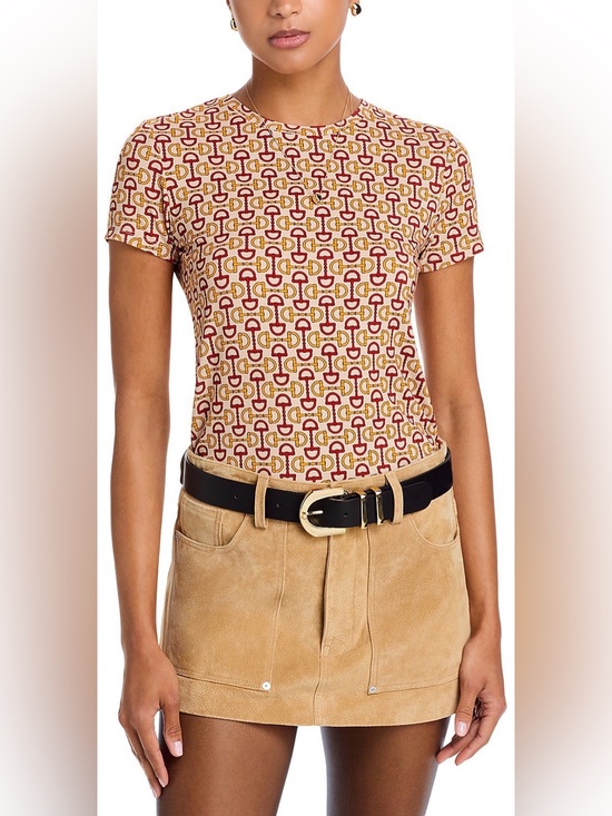 L'AGENCE Tops - L'AGENCE Ressi Horse Bit Print Tee